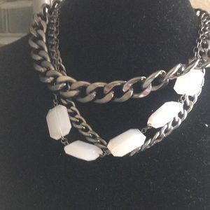 Statement Necklace (3) three Strands Black